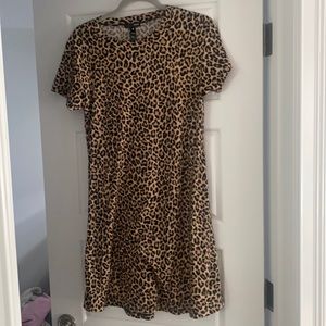 AQUA cheetah print dress